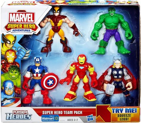 marvel playskool heroes super hero adventures super hero team pack