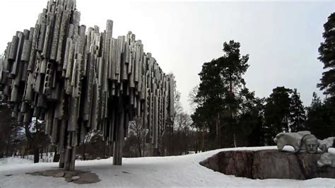 sibelius monument   deep snow helsinki finland sibelius park youtube