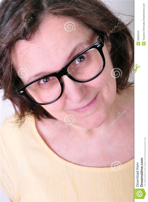beautiful senior woman wearing glasses stock images image 30820534