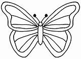 Clipart Butterfly Coloring Clker Large Clip sketch template