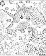 Licorne Unicorns Licornes Unicorni Fleurs Magnifique Coloriages Adulti Adultos Zentangle Justcolor Erwachsene Einhorn Majestic Difficiles Malbuch Régulières Nombreuses Flowes Adultes sketch template