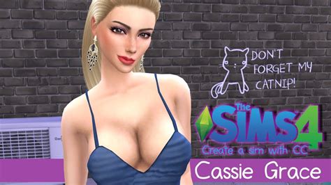 the sims 4 create a sim sexy blue dress somintsimlish youtube