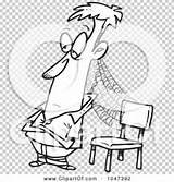 Clip Cobwebs Patient Outline Chair Illustration Cartoon Man Rf Royalty Toonaday sketch template
