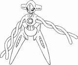 Pokemon Deoxys Coloring Pages Form Pokémon Forms Color Alternate Coloriage Template Forme Getcolorings Coloriages Print Printable sketch template