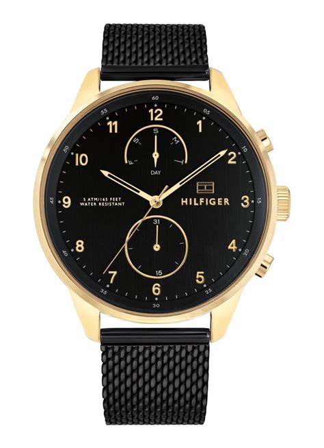 tommy hilfiger horloge  goud de bijenkorf