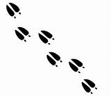 Footprints Footprint Silhouettes sketch template