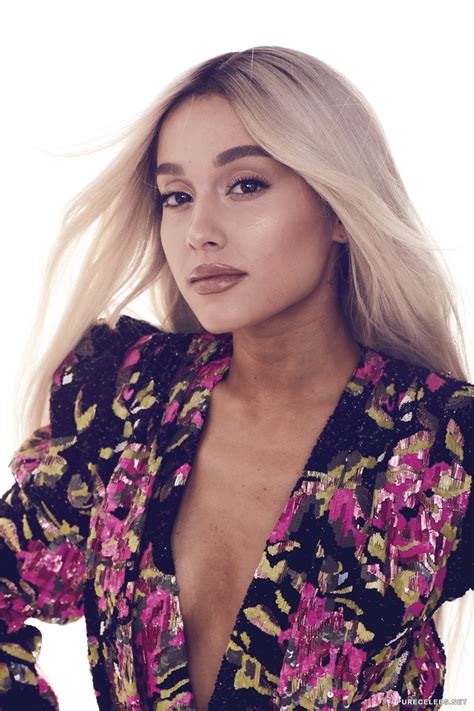 Ariana Grande Topless Covered And Sexy For Elle Magazine