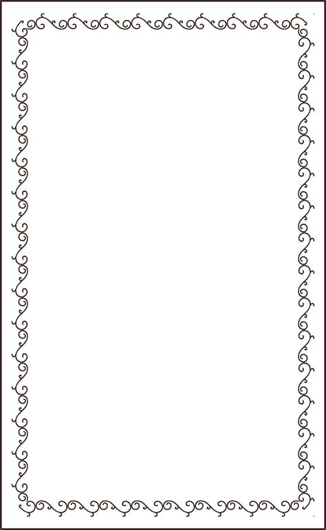 printable lined paper  decorative borders