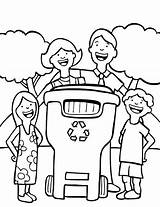 Recycling Coloring Recycle Pages Bin Kids Cartoon Thing Family Cliparts Printable Colouring Sheets Drawing Color Earth Getcolorings Getdrawings People Choose sketch template
