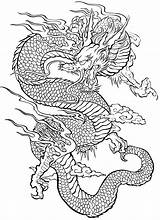 Dragon Tatouage Coloring Adults Pages Tattoo Tattoos Adult Coloriage Imprimer Adulte Tatoo Dessin sketch template