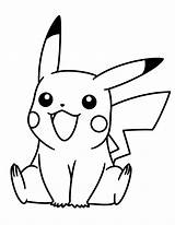 Pikachu Coloring Pages Drawing Bubakids sketch template