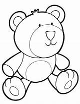 Teddy Bear Coloring Cute Pages Popular sketch template