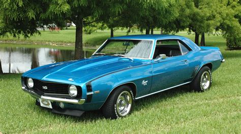 Classic Car Posters Chevrolet Camaro Ss 396