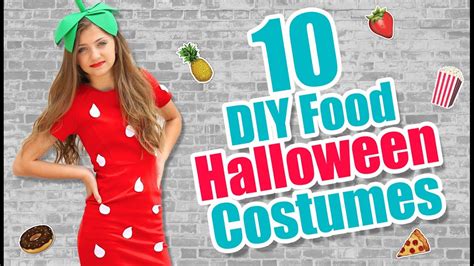 10 food inspired diy halloween costume ideas kamri noel youtube