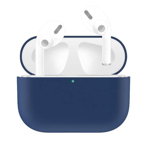 airpods pro airpods pro  solid series siliconen hoesje blauw