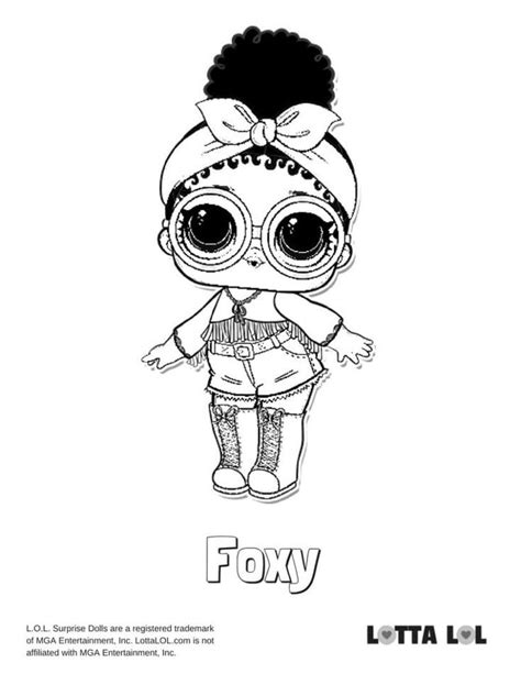 foxy lol puppe malvorlagen toys coloring pages coloring foxy lol