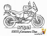 Ktm Pages Colouring Coloring Motorcycle Kids Book sketch template