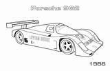Porsche Coloring Pages Race 1986 Mans Cars Printable Le Car Classic Kids Magic sketch template