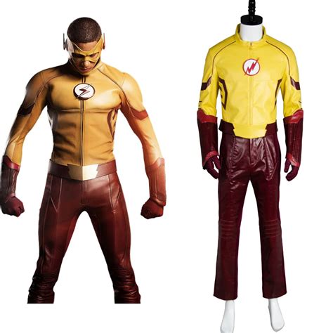 young justice costume cosplay season  kid flash full set uniform