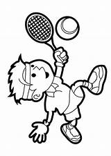 Tennis Coloring Pages Books Last sketch template