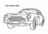 Aston Db5 Colorir Desenhos Colorironline sketch template