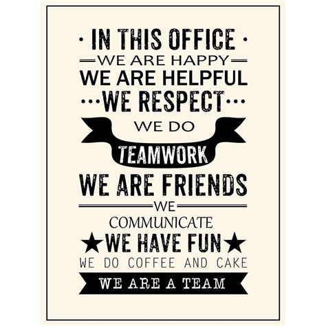 office rules office wall art inspirational quotes  office office