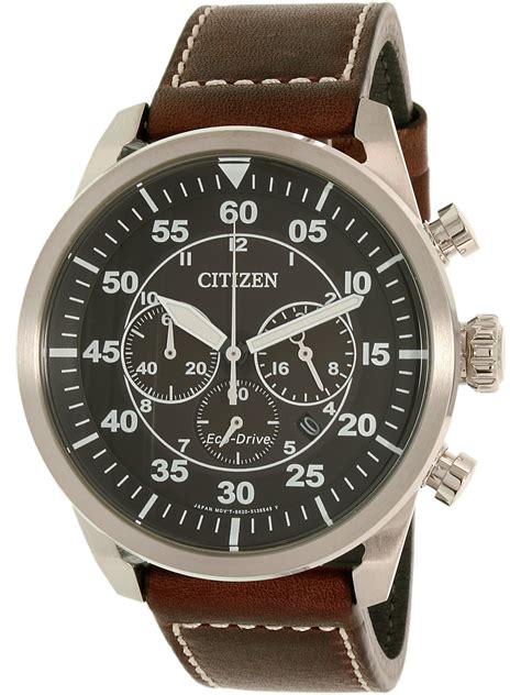 citizen citizen mens eco drive aviator chronograph  ca