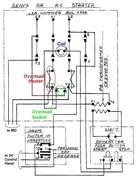 reversing starter wiring diagram eaton