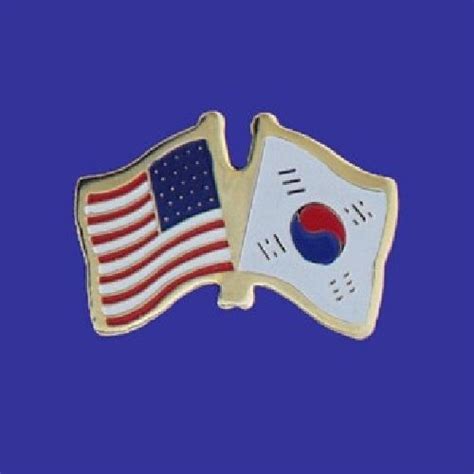 south korea lapel pin double