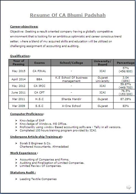 canadian resume samples