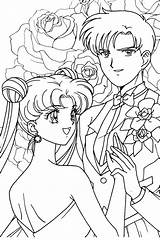 Coloring Pages Wedding Sailor Moon Tuxedo Anime Couple Printable Sailormoon Book Usagi Adult Mamoru Print Manga Mermaid Kids Sheets Mask sketch template