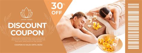 massage services  coupon template vistacreate