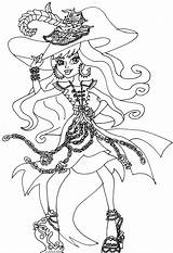 Pages Coloring Monster High Haunted Getcolorings sketch template