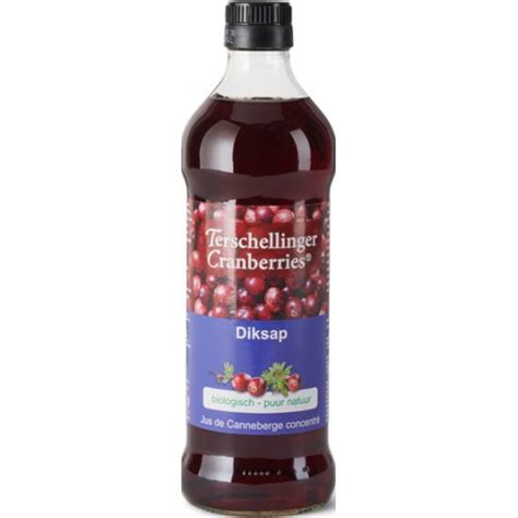 terschellinger cranberry diksap terschellinger  ml kopen gezondheid aan huis