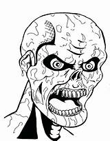 Coloring Scary Pages Monster Creepy Mummy Adults Horror Face Dad Another Printable Print Human Clown Mom Drawing Color Getcolorings Getdrawings sketch template