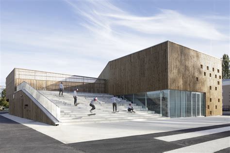gallery  cultural center  nevers ateliers   architectes