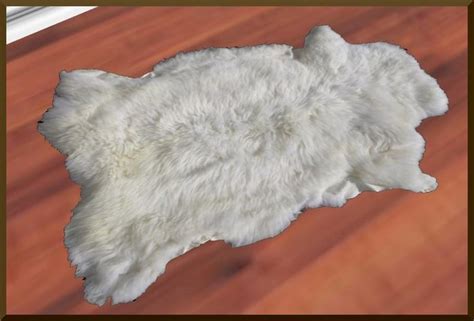 life marketplace rr white fur rug