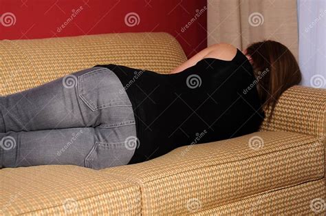 Teen On Couch Stock Image Image Of Beautiful Girl Sleep 6974837