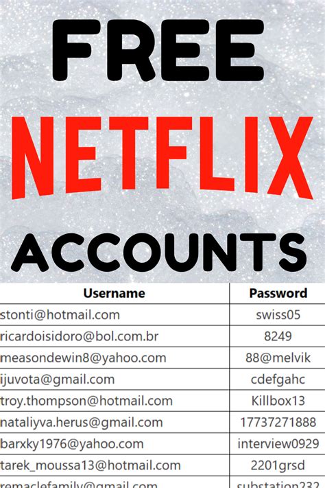 Free Netflix Accounts Hourly Updated L 2021 In 2021 Free Netflix