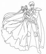 Serenity Endymion Getdrawings Sailormoon Malvorlagen Colorear sketch template