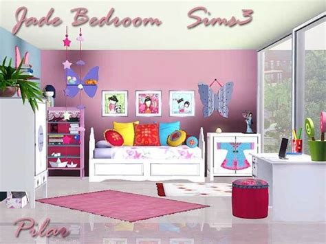 sims resource jade bedroom  pilar sims  downloads cc caboodle