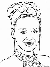 Katy Celebrite Singers Winfrey Oprah Mewarna07 Supercoloring Musicians sketch template