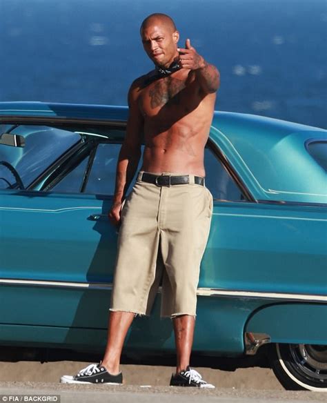 Jeremy Meeks Makes Gun Pose During Malibu Shoot Daily