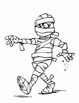 Coloring Pages Mummy Funny Print Halloween Kids Clipart Printable Colouring Fullsize Visit sketch template