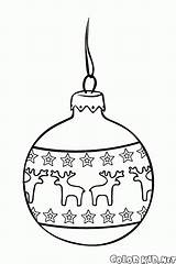 Colorkid Coloring Christmas Toy Ball sketch template