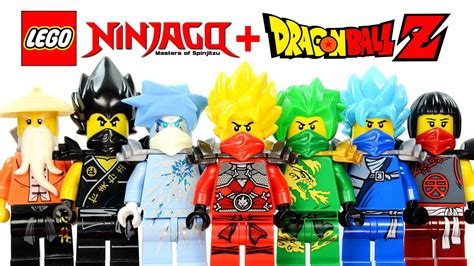 lego ninjago dragon ball z inspired moc project w super saiyan kai lloyd cole jay and zane