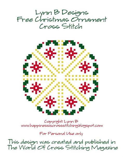 happiness  cross stitching  christmas ornament pattern