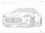 Maserati Turismo sketch template