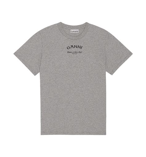 ganni grey relaxed  shirt clothing anna nina