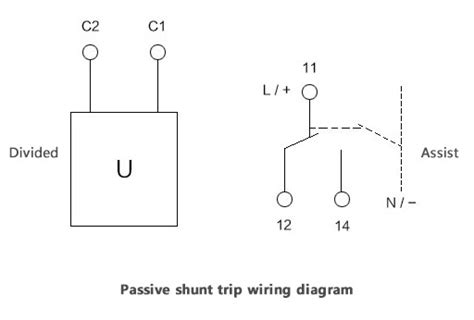 shunt trip circuit breaker wiring diagram wiring diagram  schematic